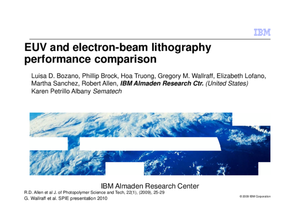 (PDF) EUV and electron-beam lithography performance comparison