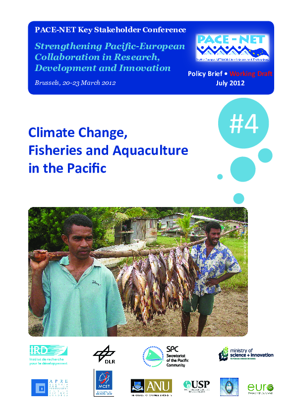 (PDF) Climate Change, Fisheries and Aquaculture in the Pacific