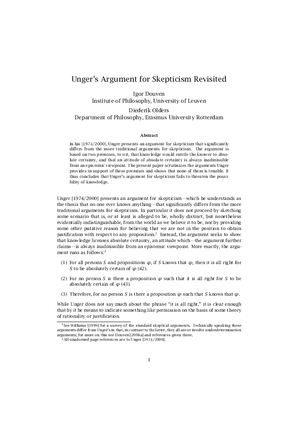 Philosophers skepticism essay picture