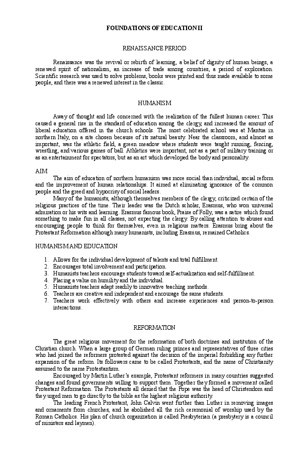 Renaissance essay examples image