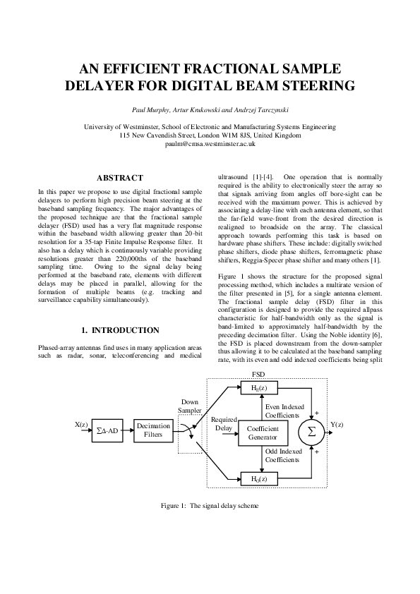 PDF Télécharger fir filter coefficients generator Gratuit PDF