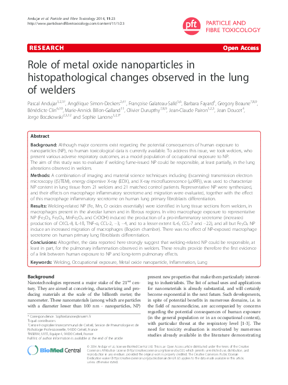 (PDF) Role of metal oxide nanoparticles in histopathological changes ...