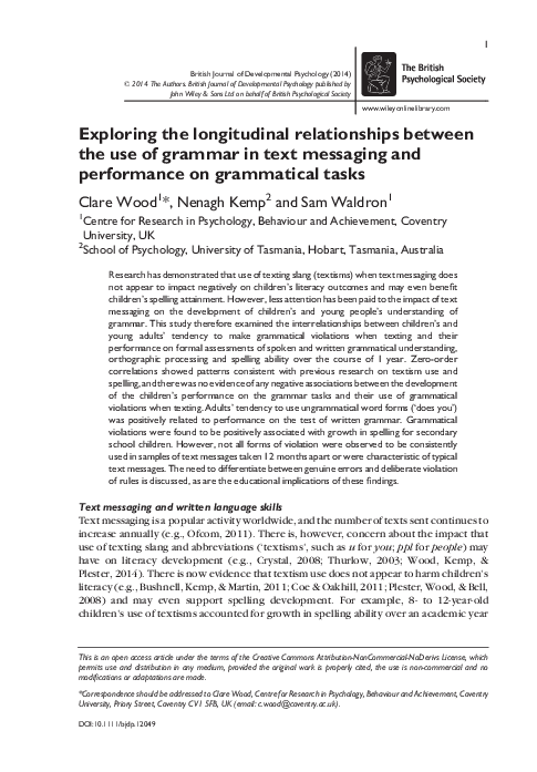 (PDF) Exploring the longitudinal relationships between the use of ...