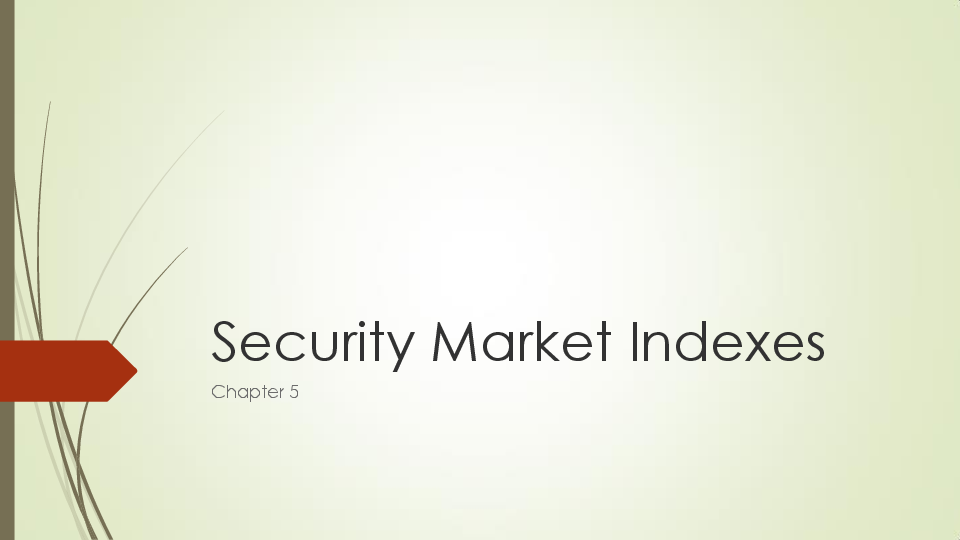 (PDF) Security Market Indexes Chapter 5 Daniel Calilao Academia.edu