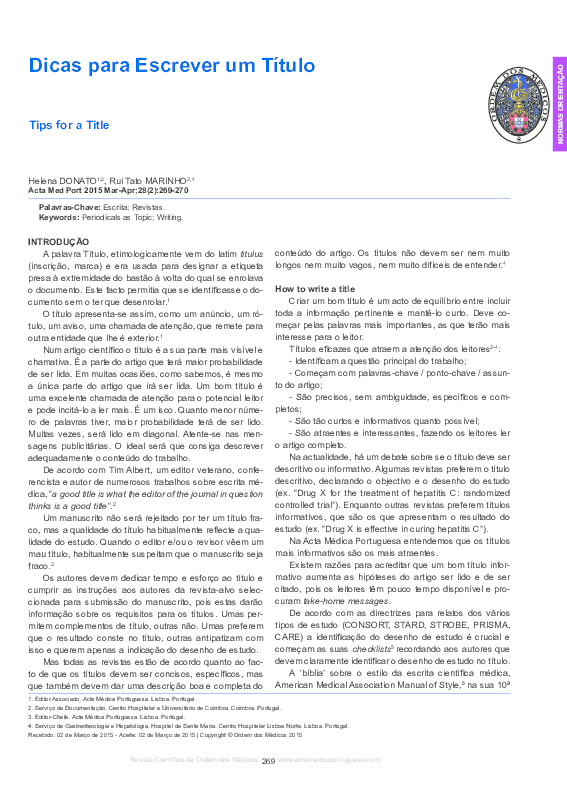 (PDF) [Tips for a Title]