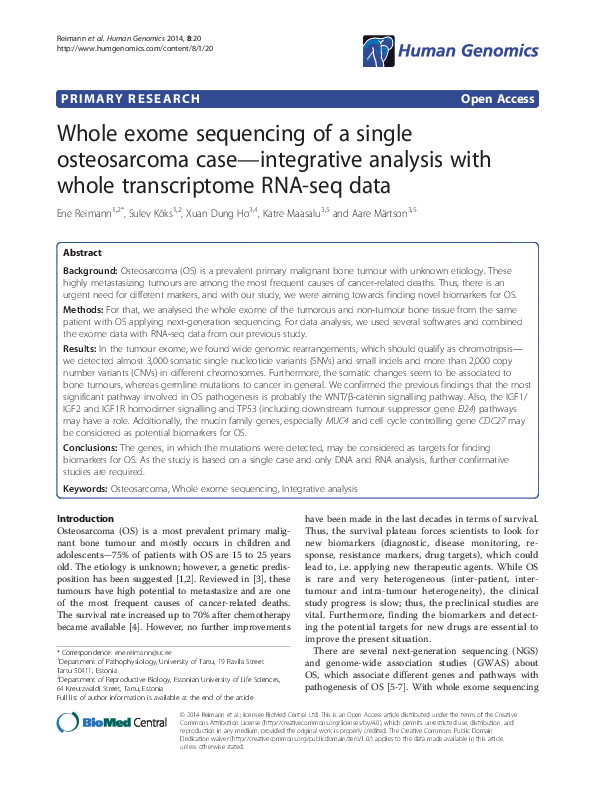 Ewing sarcoma case study image