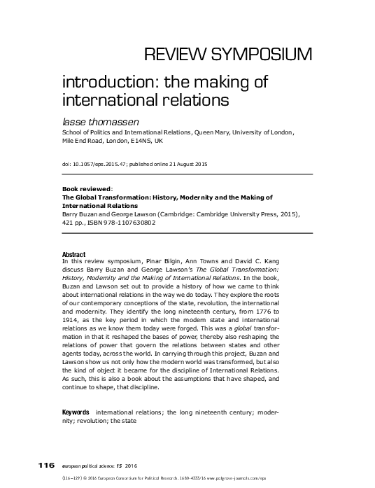 (PDF) (2016) "Beyond the 'billiard ball' model of the international