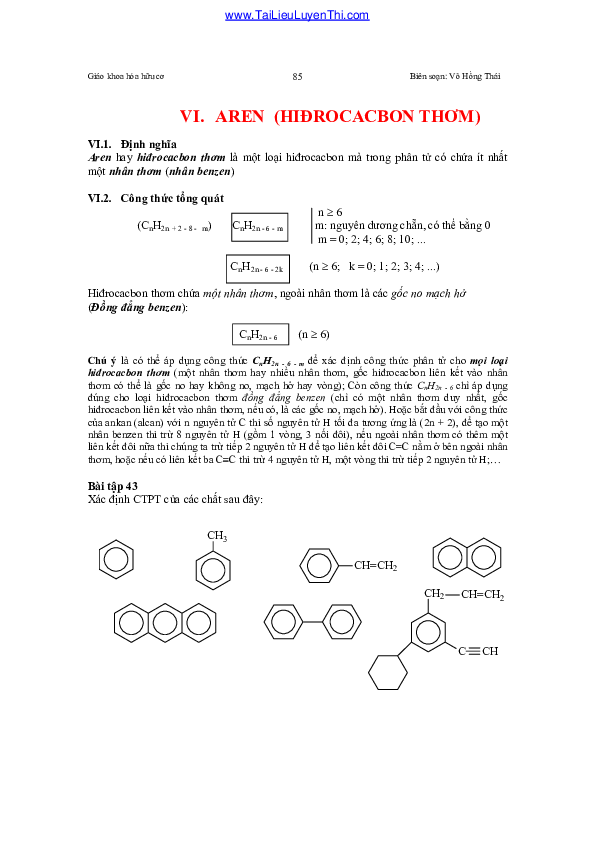 First page of “Giáo khoa hóa hữu cơ”