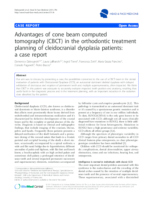 (PDF) Advantages of cone beam computed tomography (CBCT) in the ...
