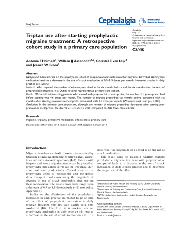 Triptan therapy in migraine pdf reader