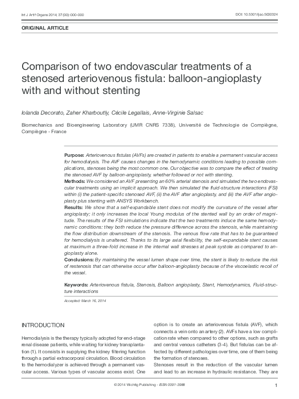 Balloon angioplasty and stent placement image