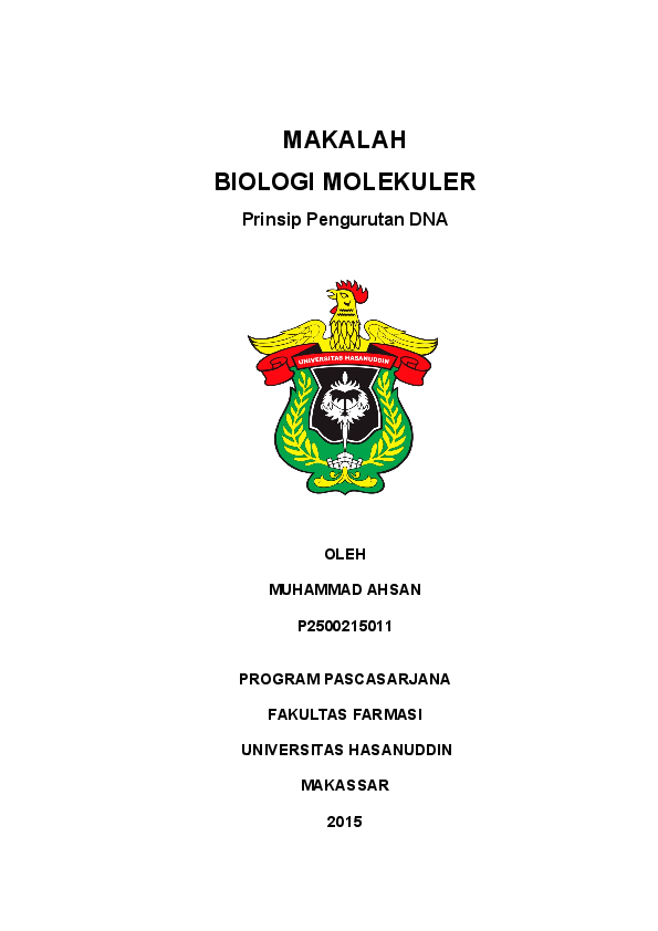Doc Makalah Biologi Molekuler Muhammad Ahsan Academia Edu
