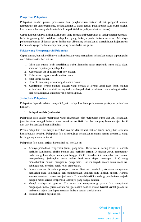 Pdf Pelapukan Rudi Haryanto Academia Edu