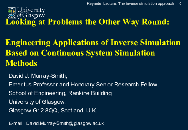 (PPT) Looking at problems the other way round: engineering applications ...