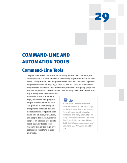(PDF) COMMAND-LINE AND AUTOMATION TOOLS Command-Line Tools