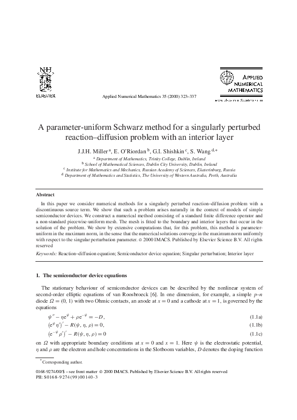 (PDF) A parameter-uniform Schwarz method for a singularly perturbed ...