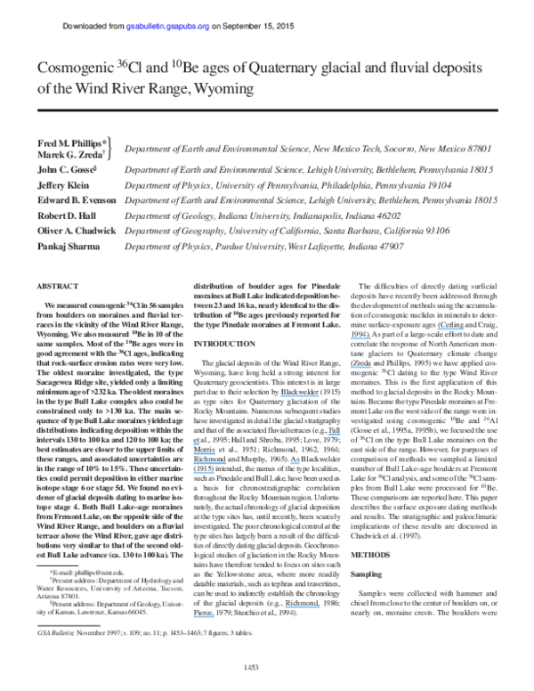 Glacial features diagram image