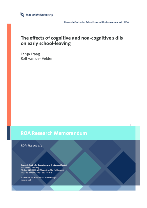 (PDF) The Effects of Cognitive and Non-Cognitive Skills on Early School ...