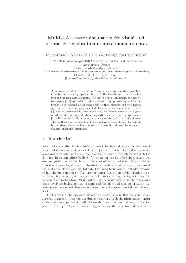 (PDF) Multiscale Scatterplot Matrix for Visual and Interactive ...