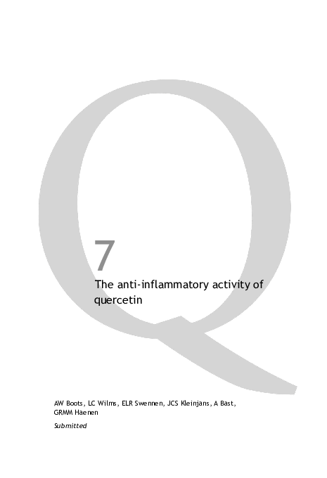 (PDF) In vitro and ex vivo anti-inflammatory activity of quercetin in ...