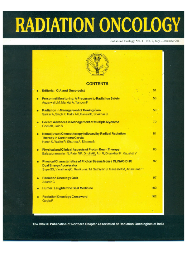 (PDF) Physical and Clinical Aspects of Proton Beam Therapy