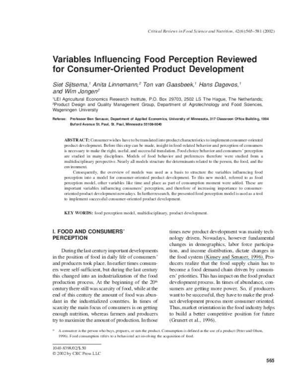 Food product development process picture