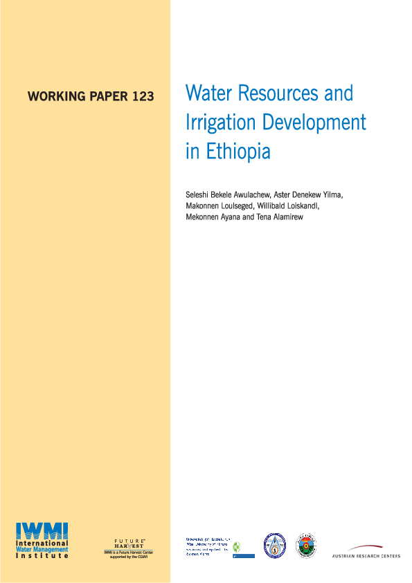  PDF Water Resources And Irrigation Development In Ethiopia Seleshi Awulachew Academia edu