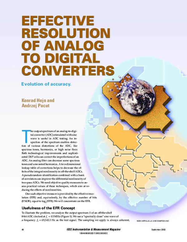 (PDF) Effective resolution of analog to digital converters - evolution ...