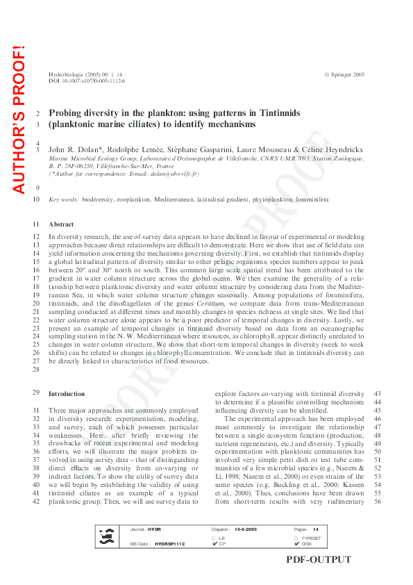 Phytoplankton functional diversity increases ecosystem productivity and stability image