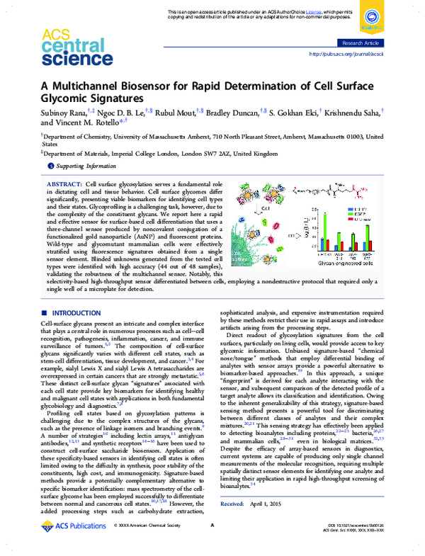 (PDF) A Multichannel Biosensor for Rapid Determination of Cell Surface ...