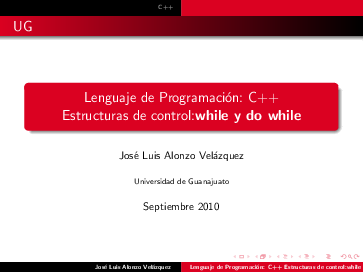 (PDF) Lenguaje de Programación: C++ Estructuras de control:while y do while