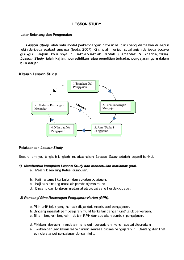 (DOC) LESSON STUDY