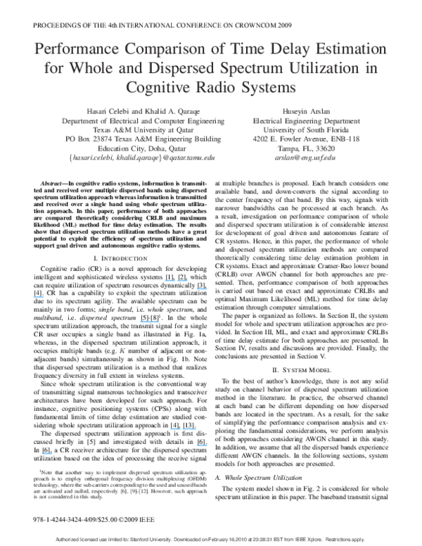 (PDF) Performance comparison of time delay estimation for whole and ...