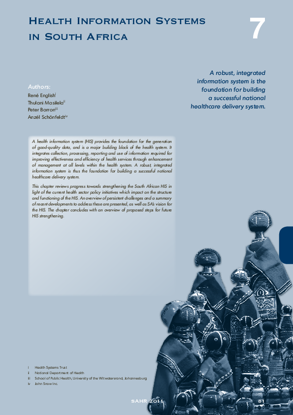 (PDF) Health Information Systems in South Africa