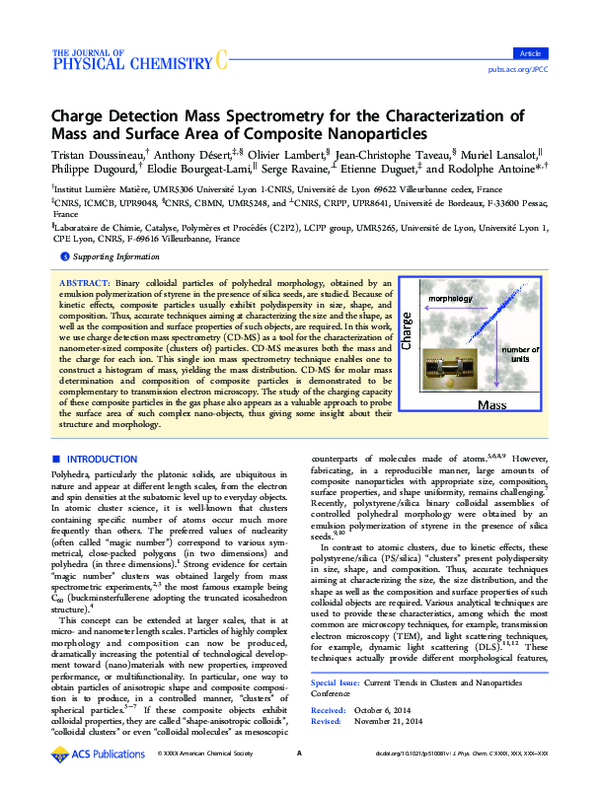 (PDF) Charge Detection Mass Spectrometry for the Characterization of ...