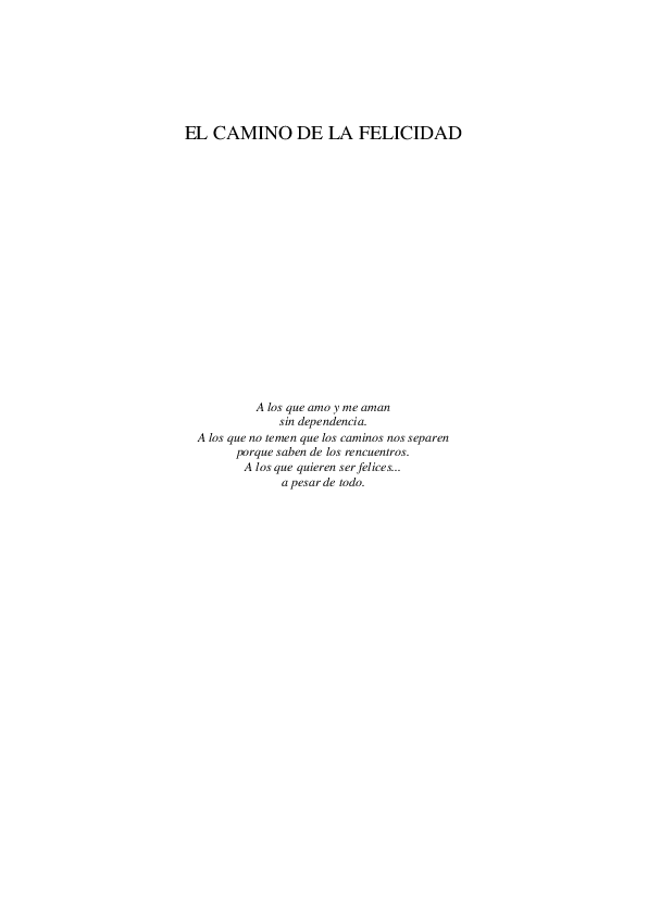 (PDF) EL CAMINO DE LA FELICIDAD