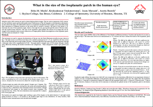 (PDF) What is the size of the isoplanatic patch in the human eye?