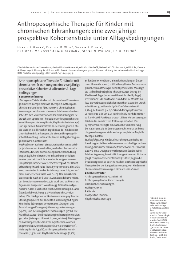 Anthroposophische Rezepte Für Kinder, Anthroposophische Medizin