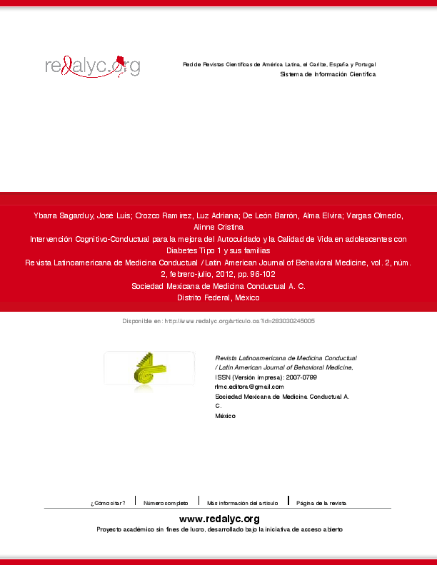 diabetes tipo 1 articulos pdf