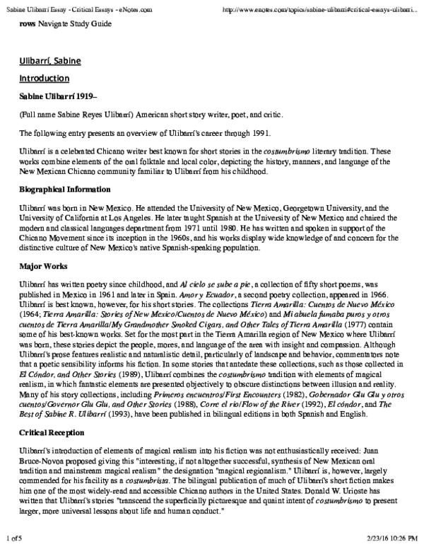 Sabine critical essays 02 picture