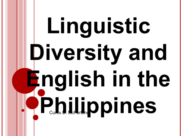 Linguistic Diversity In The Philippines