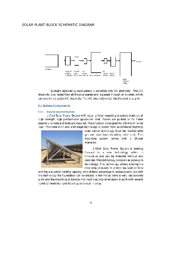 (DOC) Solar Plant Block Schematic