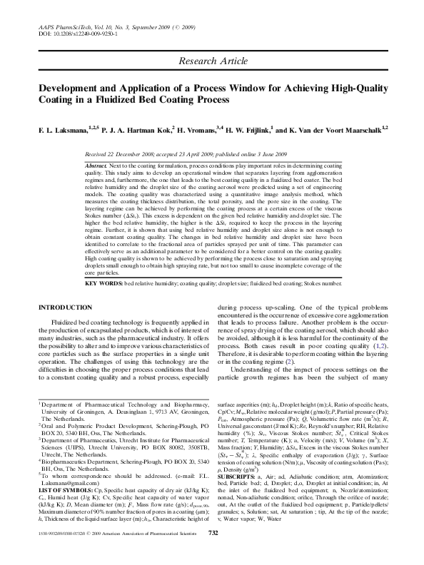(PDF) Development and Application of a Process Window for Achieving ...