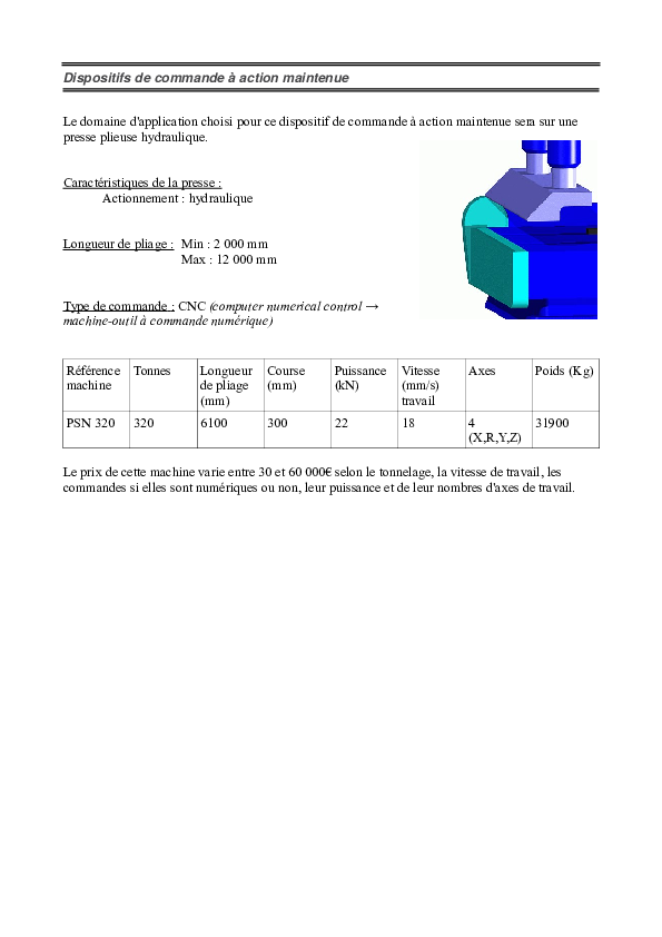 (DOC) Dispositifs de commande à action maintenue