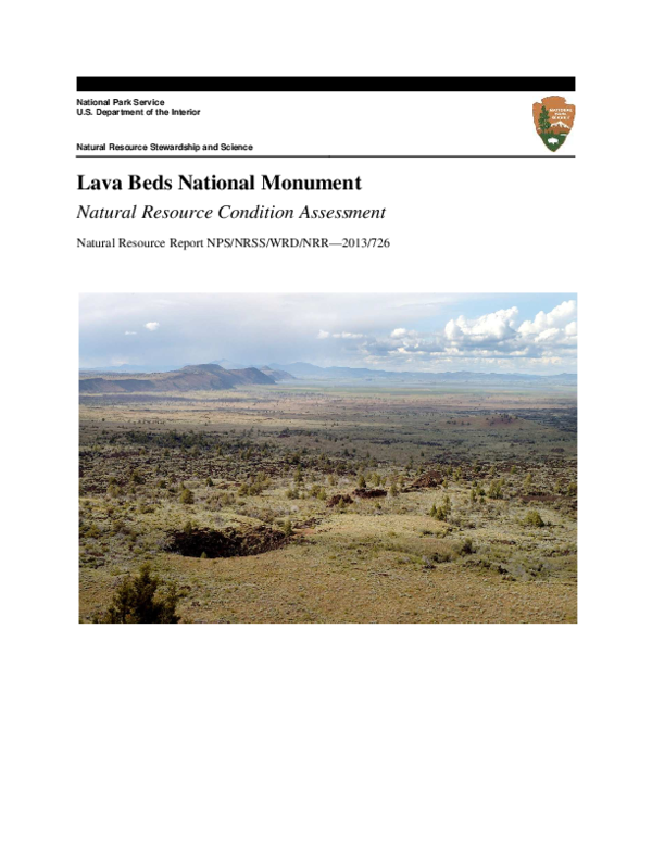 (PDF) Lava Beds National Monument Natural Resource Condition