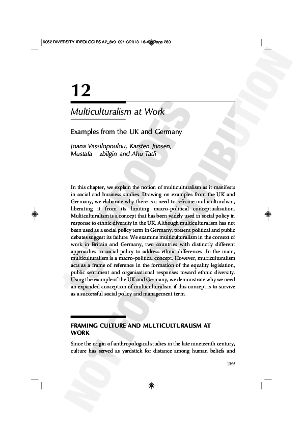 Diversity and multiculturalism in workplace picture