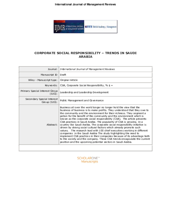 (PDF) International Journal of Management Reviews