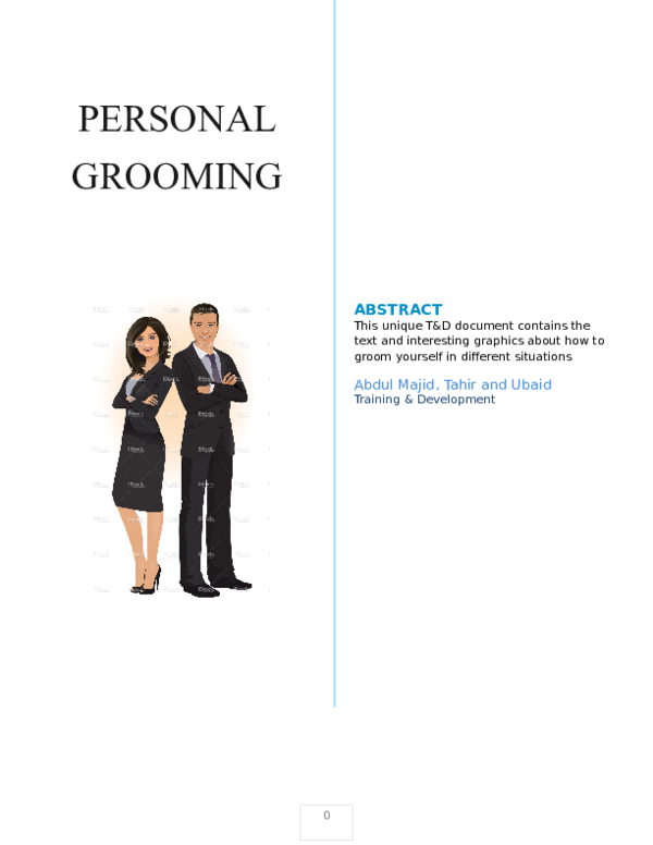 (DOC) Human Resource Management Training & Development 2 2 Personal Grooming Abdul Majid