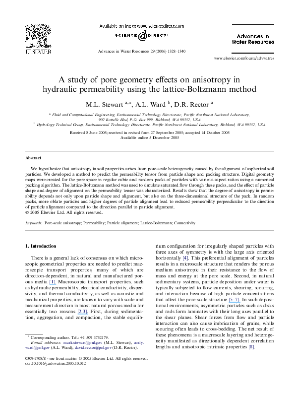  pdf a study of pore geometry effects on anisotropy in hydraulic
