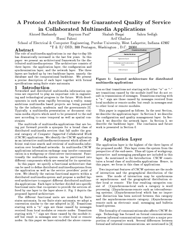 (PDF) A protocol architecture for guaranteed quality of service in ...